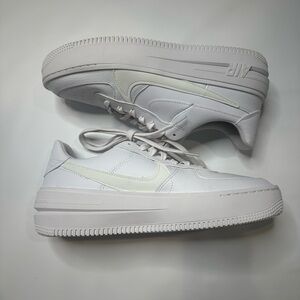 Nike White Low-Top Platform Sneakers
